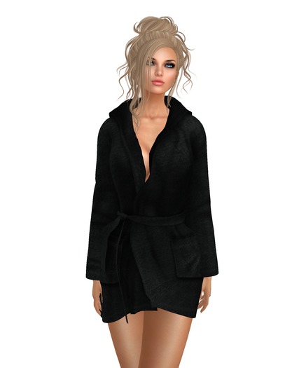 *Kk* Short & Sweet Robe in Black [ADD ME]