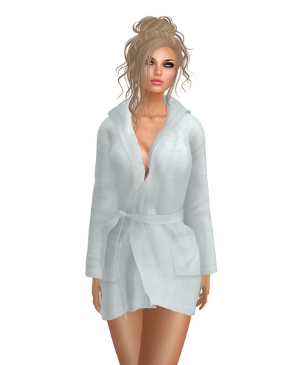 *Kk* Short & Sweet Robe in White [ADD ME]