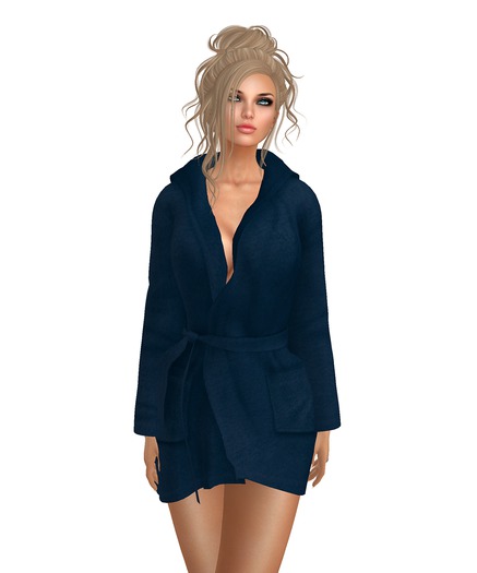 *Kk* Short & Sweet Robe in Navy [ADD ME]
