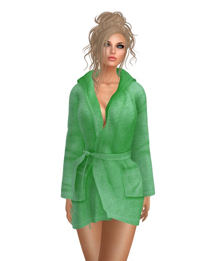 *Kk* Short & Sweet Robe in Lime [ADD ME]