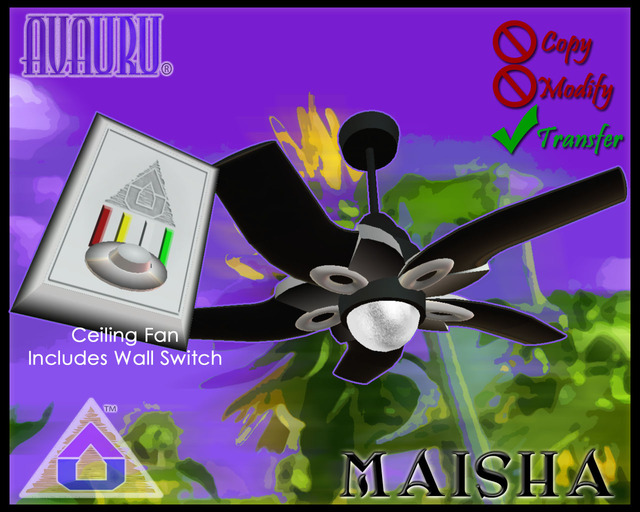 Maisha Ceiling Fan - Yin Yang 