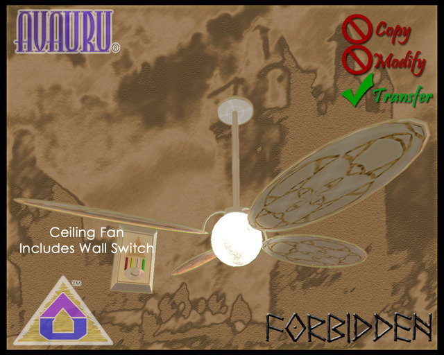 Forbidden Ceiling Fan - Goldliner 