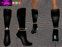 *MD* Skull Black Boots Box w/ RM