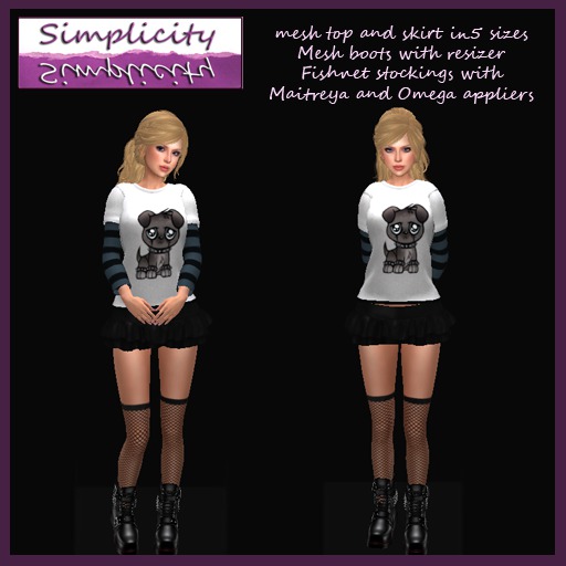 Simplicity Puppy Punk outfit (Bagged)