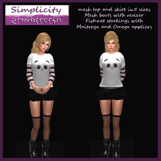 Simplicity Panda Punk outfit