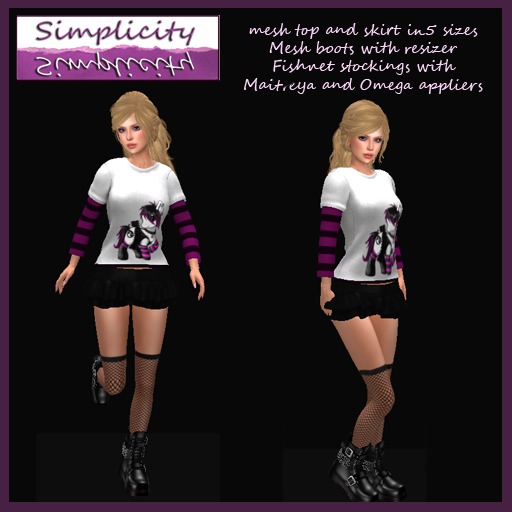 Simplicity Pony Punk outfit (Bagged)