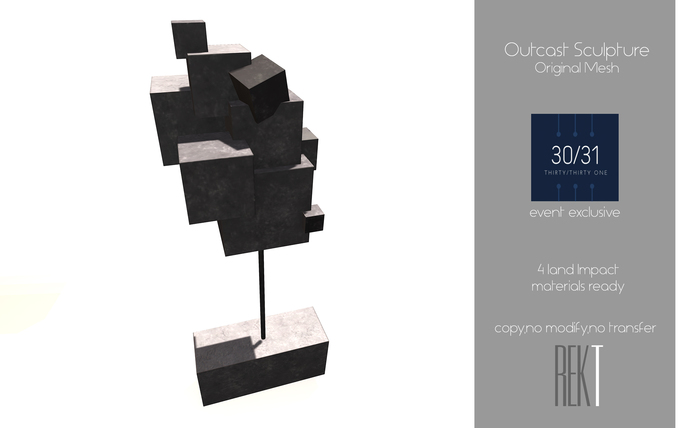 Rekt Outcast Sculpture