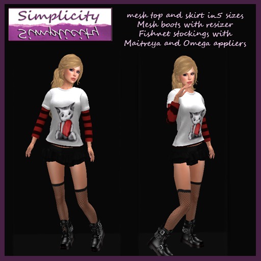 Simplicity Kitty Punk outfit