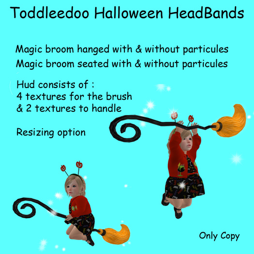 Toddleedoo Halloween magic broom
