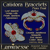 * * OUTLET PRICE * * CALIDORA Fiora Bracelets - Red Garnet Frost