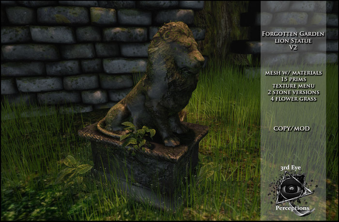 3rd eye ( ADD ME ) Forgotten Garden Lion Statue V2