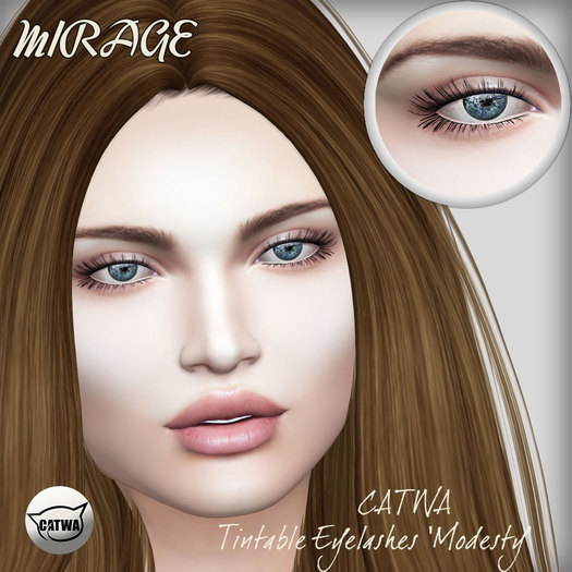 MIRAGE-CATWA Tintable Eyelashes 'Modesty'