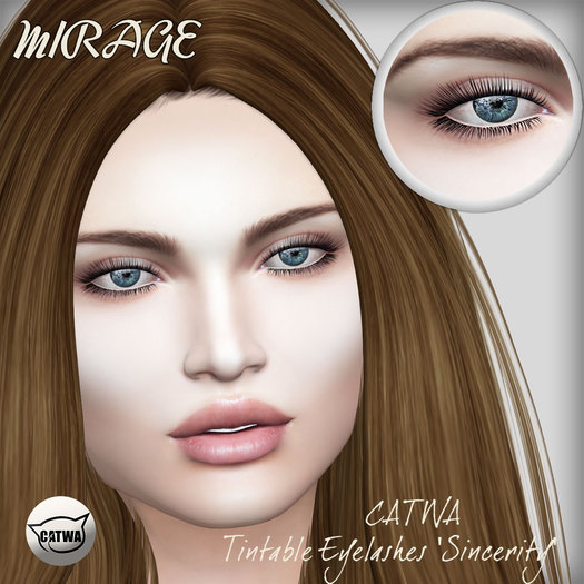 MIRAGE-CATWA Tintable Eyelashes 'Sincerity'