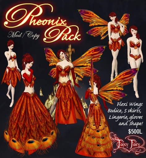 Fancy Fairy - "Pheonix" Fairy Pack, only 500L!