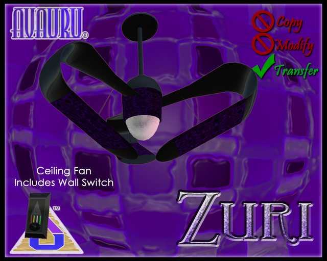 Zuri Ceiling Fan - Violet Violence