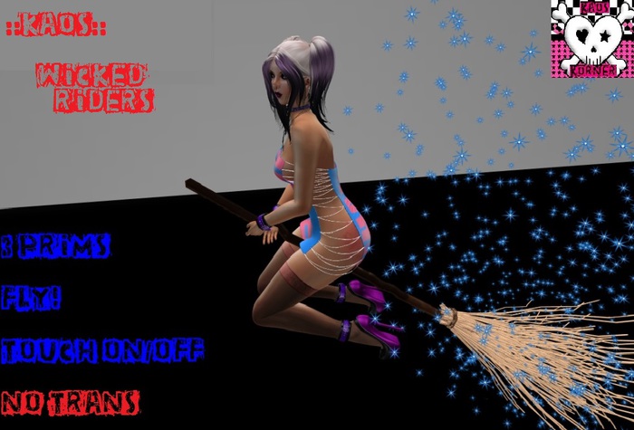 ::KAOS:: Wicked Rider- Blue Sparkle