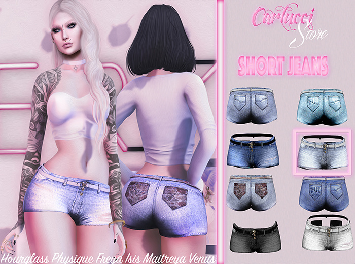 * Carlucci  Store - Short Delave Jeans  .