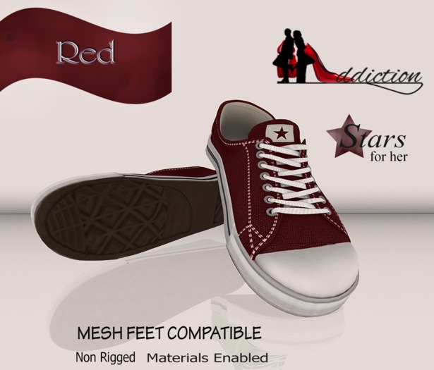 {SA} Stars Female Dark Red