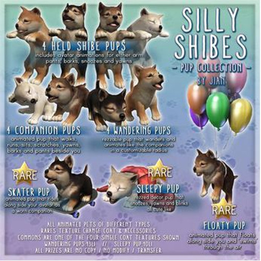 JIAN :: Silly Shibes - Held Pup White (BOX)