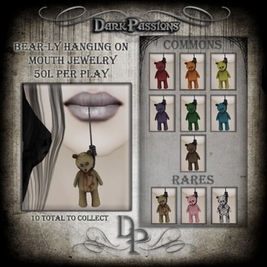 Dark Passions  - Bear-ly Hangin' On - Purple