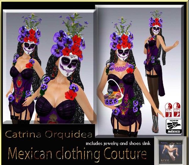 IzelCouture Catrina Orquidea
