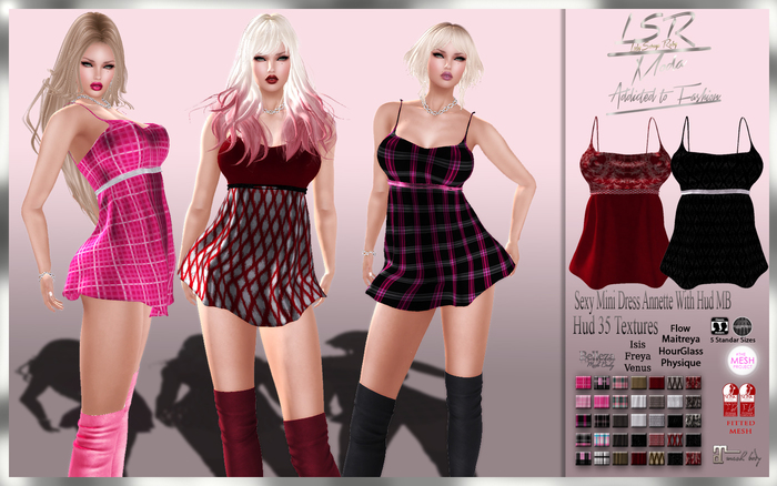 LsR - Sexy Mini Dress Annette With Hud MB
