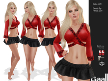 GAALL Sasha I Outfit (Maitreya clothes, Slink P, H, Belleza V, I, F) Black Edition