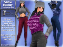 Maitreya Lara - Snow Bunny Complete Outfit