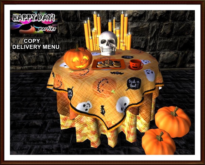 Halloween - Orange Cookies Table