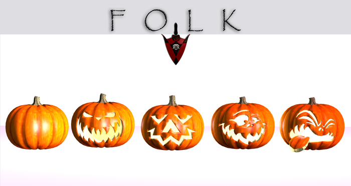 Pumpkins kit Lamps Halloween FOLK