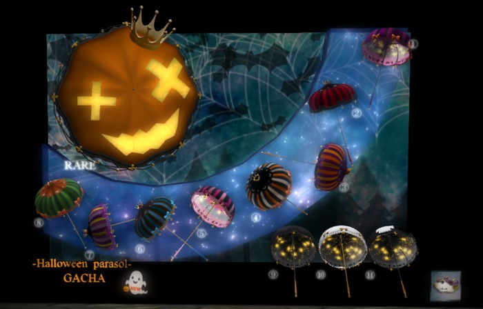 *::.who what.::* -Halloween parasol- 8. Jack-o'-lantern