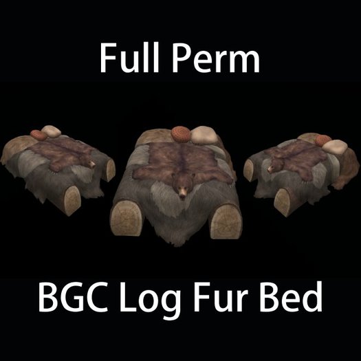 BGC Log Fur Bed