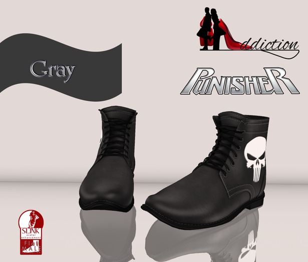 {SA} Punisher Boots Gray