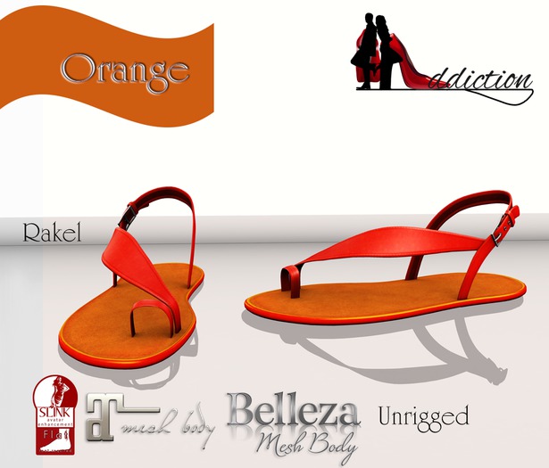 {SA} Rakel Sandals Orange