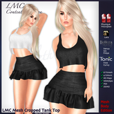 LMC - Cropped Tank Top - Full Perm mesh Template - Maitreya Lara, Belleza Freya, Isis, Venus SLink Hourglass Tonic