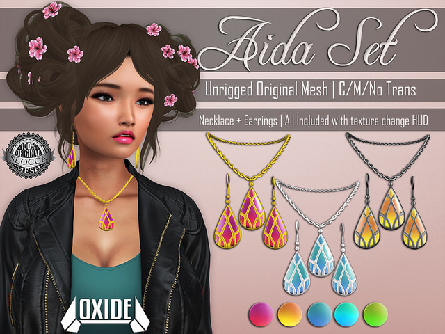 OXIDE Aida Set (Earrings | Necklace | Texture Change)
