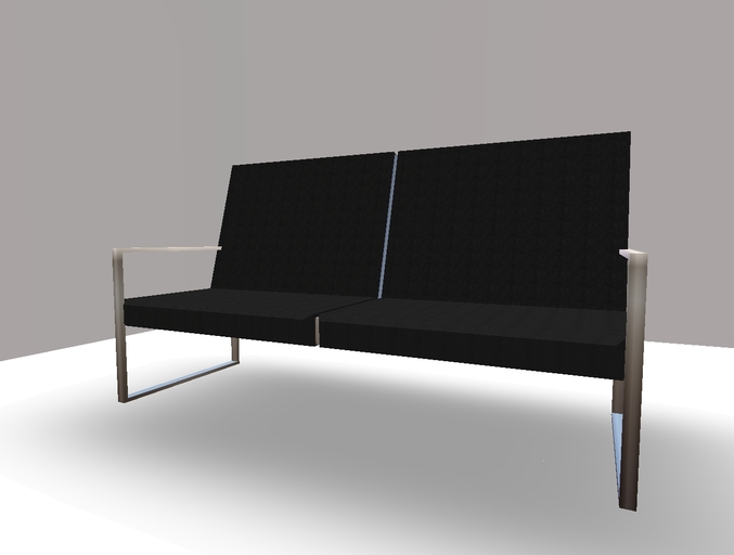 B&F Moderncouch black