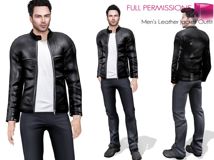 Full Perm  Men's Leather Jacket Outfit