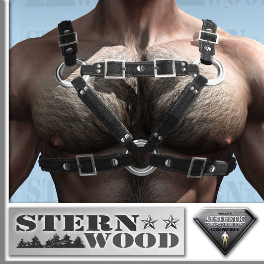 *ST* Leather Harness "Black" - box