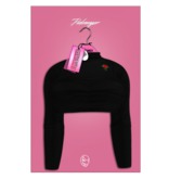 PINKRANGER. Ro$e Doll Crop (Black)