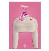 PINKRANGER. Ro$e Doll Crop (Cream)