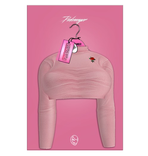 PINKRANGER. Ro$e Doll Crop (PowderPink)