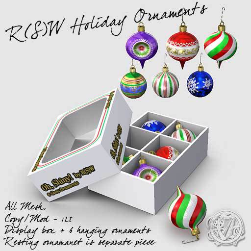 R(S)W Holiday Ornaments