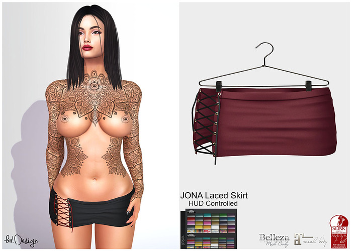 ★JONA Laced Skirt HUD Controlled!#For Mesh Avatar!★
