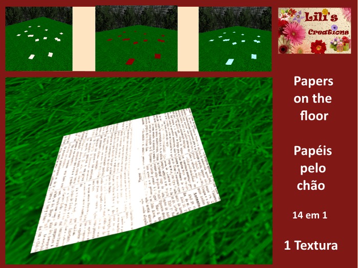 Papers on the floor-Papeis pelo chao BOX