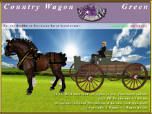 *E* Country Wagon [RH Percheron] BOXED Green