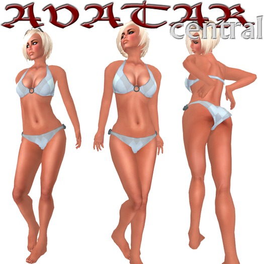 [AVc] Bikini Blue Plaid (Rigged Mesh)