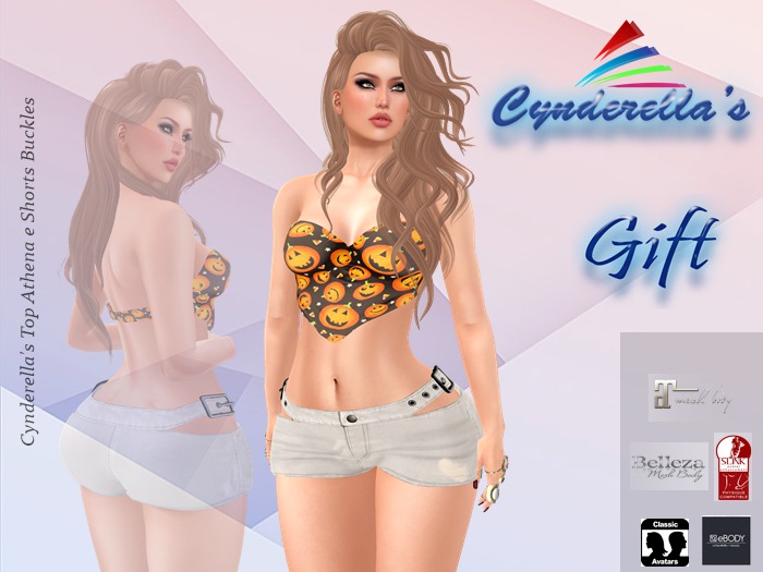 Cynderella's Top Athena e Shorts Buckles