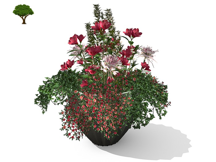 ~ xantes ~ Mesh Flowers Planter Gerard