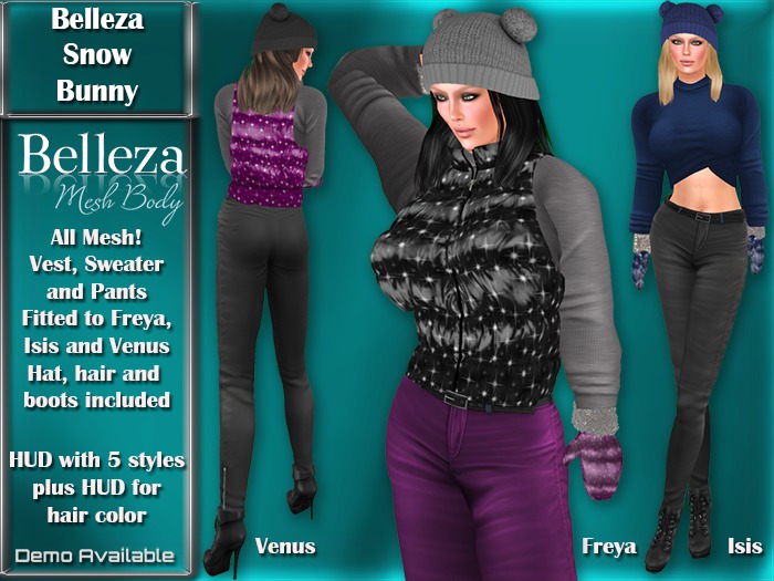 Second Life Marketplace - Belleza Freya, Isis and Venus - Snow Bunny